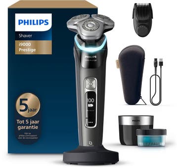 Excl. precisie trimmer Philips Shaver i9000 Prestige Elektri, Verzenden, Nieuw