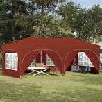 vidaXL Pop-up Feesttent Terracotta 575 x 288 x 245 cm Oxford, Tuin en Terras, Partytenten, Verzenden, Nieuw