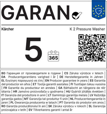 Kärcher K 2 Premium Home Hogedrukreiniger - 110 bar - 360, Tuin en Terras, Ophalen of Verzenden, Zo goed als nieuw, Karcher