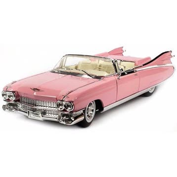 Modelauto Cadillac Eldorado roze 1:18 - Modelauto, Hobby en Vrije tijd, Modelauto's | Overige schalen, Verzenden, Nieuw