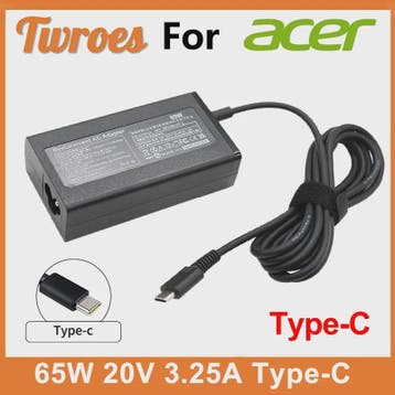 65W USB-C Snellader Adapter voor Acer Laptops & Chromebooks, Verzenden, Nieuw