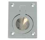 Mauer luikring messing gepolijst verchroomd 52x37 mm, Verzenden, Nieuw