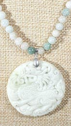 Jade Nefrita - Draak - EERSTE KLASSE - Trekt geluk en