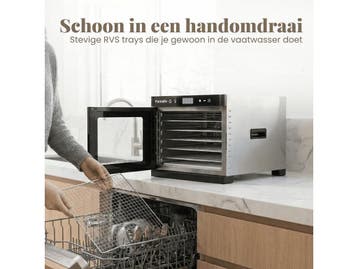 Fornello Voedseldroger - Dehydrator - Digitale bediening -, Verzenden, Zo goed als nieuw