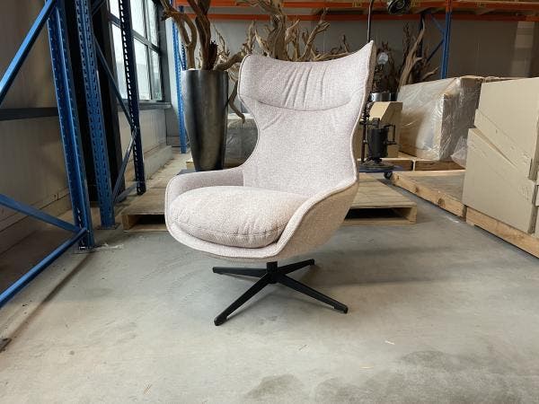 Veiling - Fauteuil Grande - Draaibaar - Stof - Beige - Sand, Huis en Inrichting, Fauteuils, Nieuw