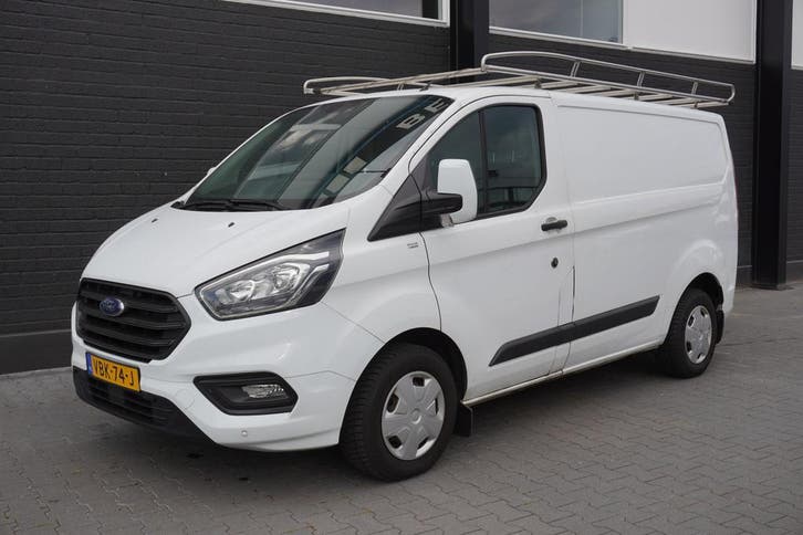Ford Transit Custom 2.0 TDCI EURO 6, Auto's, Bestelauto's, Onderhoudsboekje, Lease, Zwart, Handgeschakeld, Wit, Financial lease