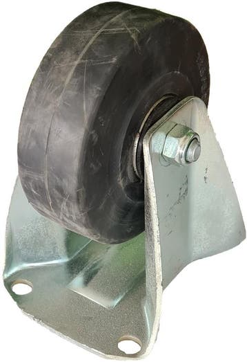 Rubberen Bokwiel 125 Mm - 250 KG - Transport Wiel - Industri, Doe-het-zelf en Verbouw, Zwenkwielen, Ophalen of Verzenden, Nieuw