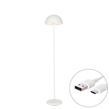 Buiten vloerlamp mushroom wit oplaadbaar 3-staps dimbaar -, Verzenden, Nieuw, Kunststof, Modern