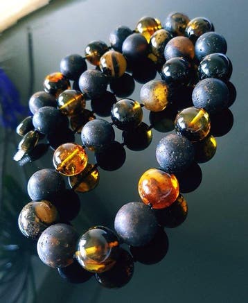 Amber Massieve vintage amberketting - Baltisch amber met