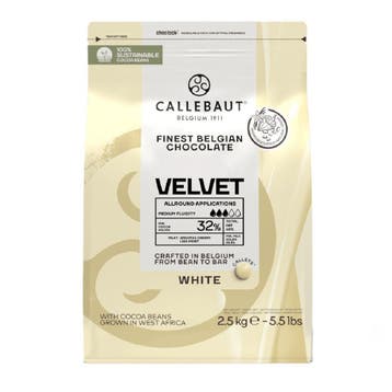 Callebaut Chocolade Callets Wit Velvet (minder zoet) 2,5kg, Verzenden, Nieuw