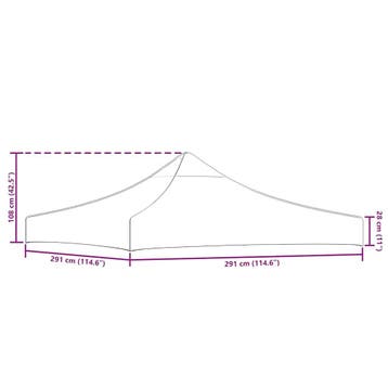 MaxxGarden Dakzeil Partytentdak easy-up 3x3m antracietkle..., Tuin en Terras, Verzenden, Nieuw