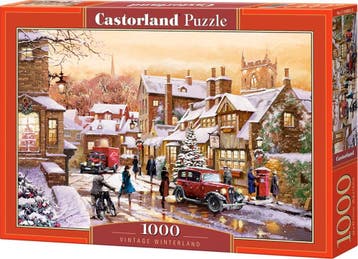 Vintage Winterland Puzzel (1000 stukjes) | Castorland -, Verzenden, Nieuw