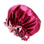 Rode Satijnen Slaapmuts met randje / Reversible Satin Hair B, Ophalen of Verzenden, Nieuw