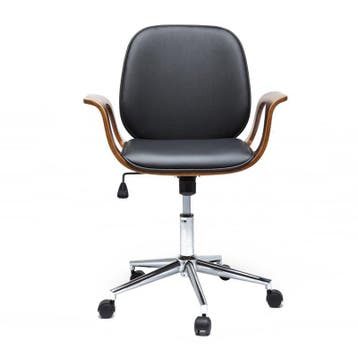 *WOONWINKEL* Kare Design Patron Bureaustoel Walnoot, Verzenden, Nieuw