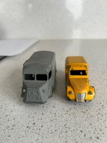 Dinky Toys 1:43 - Modelauto (2) - Citroën 2CV Camionette, Nieuw
