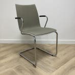 Casala Onyx II vergaderstoel / sledestoel,  wit/taupe -, Ophalen of Verzenden, Gebruikt, Stof, Eén