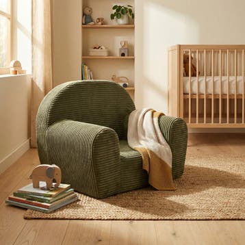 Fauteuil Kinder LINCOLN | Corduroy | A-kwaliteit | Beste..., Huis en Inrichting, Fauteuils, Minder dan 75 cm, Nieuw, Ophalen of Verzenden