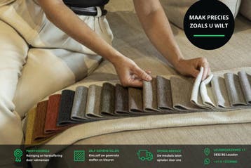 Gelderland 6400 3-Zits Bank – Stoffeer naar wens €2.899, 75 tot 100 cm, Ophalen of Verzenden, Rechte bank, Stof