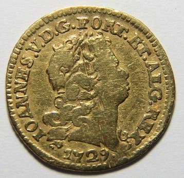 Portugal. D. João V (1706-1750). Meio Escudo (800 Reis) 1729
