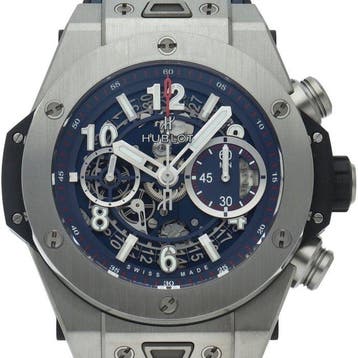 Hublot - Big Bang Unico Titanium 1.8 Blue - 411.NX.5179.RX, Nieuw