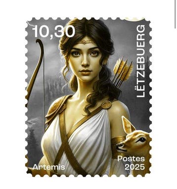 Luxemburg 2025/2025 - Artemis YELLOW, NFT, fysiek - Crypto, Gestempeld