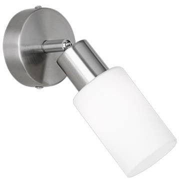LED Wandspot - Trion Smast - E14 Fitting - Rond - Mat Nikkel, Ophalen of Verzenden, Nieuw, Metaal, Overige fittingen