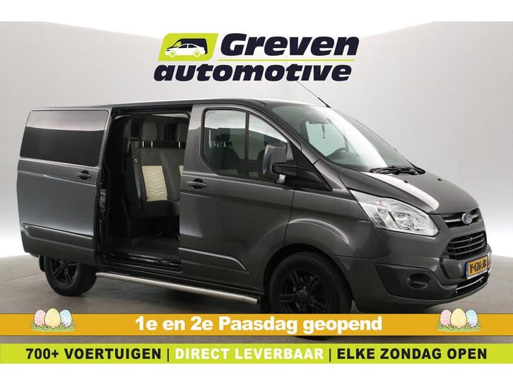 Ford Transit Custom 2.0 TDCI L1H1 Limited 170PK DC Automaat, Auto's, Bestelauto's, Te koop, Automaat, Diesel, Zilver of Grijs