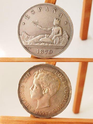 Spanje. Gobierno Provisional- Alfonso XIII. 5 Pesetas