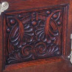 Art Nouveau Bureau met brons beslag en armstoel  incl stof e, Ophalen of Verzenden