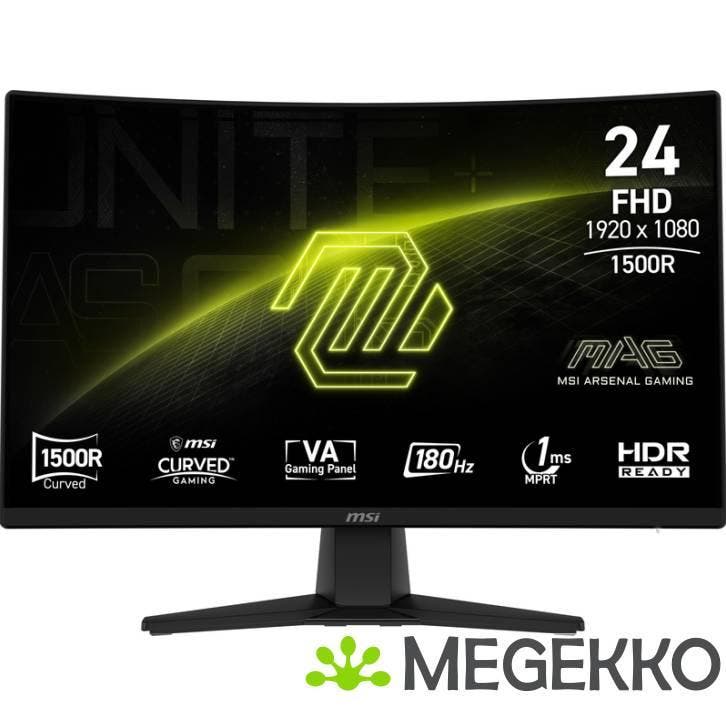 MSI MAG 242C 24  Full HD Curved VA Monitor, Computers en Software, Monitoren, Nieuw, Verzenden