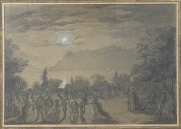 Pierre Lacaze (1816-1884) - Festa in giardino, Abbaye de