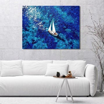 Jasmin Navoyan - SAILING THE DEEP BLUE. Sailboat, SEA serie