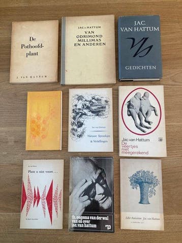 Jac, van Hattum - De Pothoofdplant (1936) en 7 andere 1ste, Antiek en Kunst