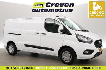 Ford Transit Custom 2.0 TDCI L2H1, Stof, Gebruikt, Euro 6, Wit