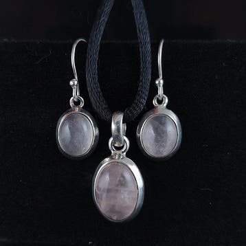 Rozekwarts Sieraden- 7.49 g - (2)