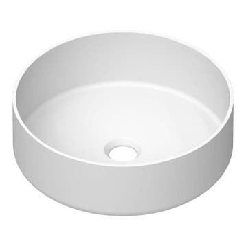Brauer Circle Waskom - Rond - 36 cm - Keramiek - Mat - Wit, Ophalen of Verzenden, Nieuw