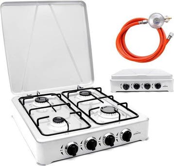 Borvat® - Gas kooktoestel 4 pits - Campingkooktoestel - Gas, Verzenden, Nieuw