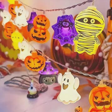 Halloween LED-lichtslinger met Batterijbox - 1.5M/10LED of 3, Verzenden, Nieuw