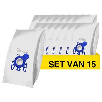 Handy MI40 microvezel stofzuigerzakken 15, 123schoon, Verzenden, Nieuw