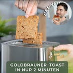 Broodrooster - Toaster - 2 sleuven - 925W - RVS - WALDWERK •, Witgoed en Apparatuur, Broodroosters, Verzenden, Zo goed als nieuw