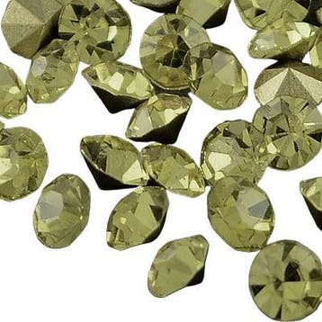 10 x Puntsteen kristal glas SS12 c.a. 3,5mm Citrine, Ophalen of Verzenden, Nieuw, Overige typen