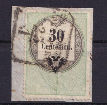 Italiaanse oude staten - Lombardije Venetië 1854 - Postzegel, Gestempeld