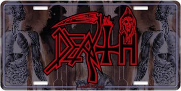 Death Human - USA Nummerplaat officiële merchandise, Ophalen of Verzenden, Nieuw, Poster, Artwork of Schilderij