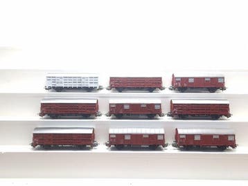Märklin H0 - 4627/4629 - Modeltrein goederenwagon (9) - 9x, Nieuw