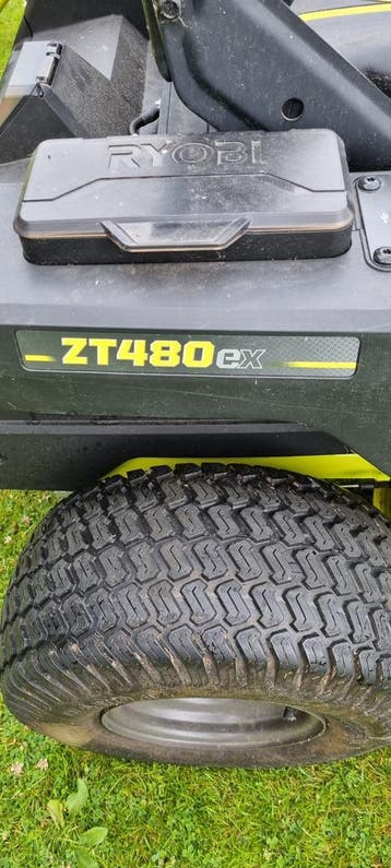 Zitmaaier Ryobi ZTR 480 electrische, Ophalen, Gebruikt, Mulchfunctie, 120 cm of meer
