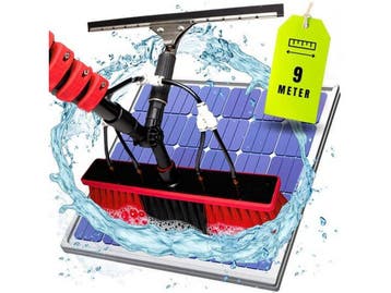 Aqualitá® Telescoopsteel Ramenwassen 9M - Telescopisch -, Verzenden, Nieuw