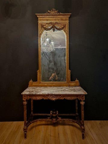Wandtafel (2) - Hout, Marmer