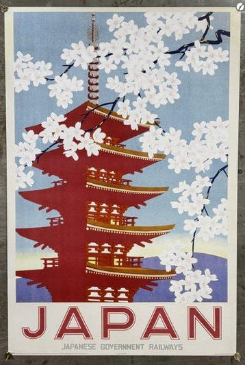 Japan - Japanese Government Railways | Vintage Travel Poster