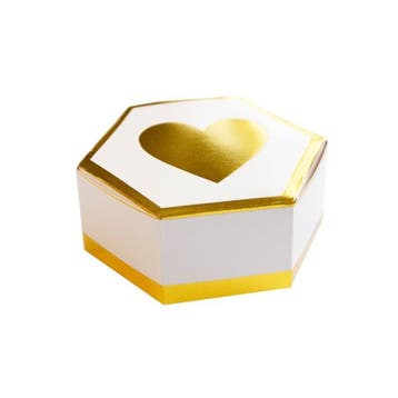 Geschenkdoosjes Bruiloft Zeshoekig (8st), Ophalen of Verzenden, Nieuw