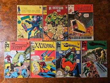 Spinne, Aquaman, Roter Blitz, X-Men, Fantastischen Vier - 7, Nieuw